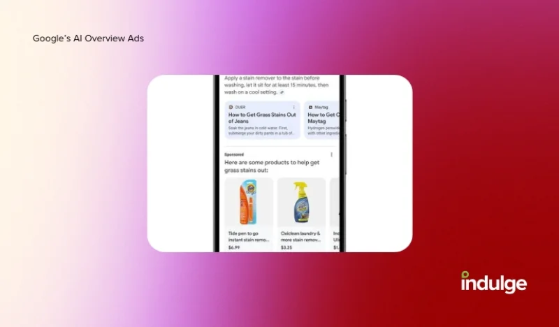 AI Overview Ad example