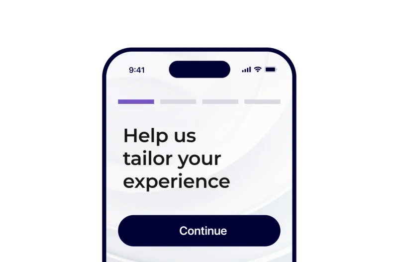 Image showing the effective onboarding of a private welath banking app