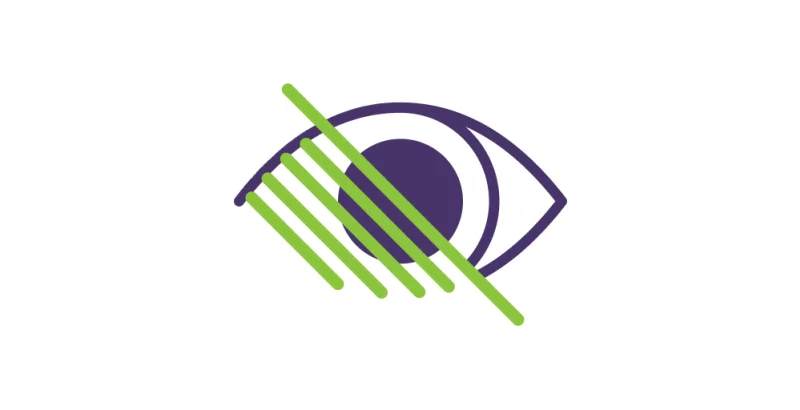 Sight loss illustration