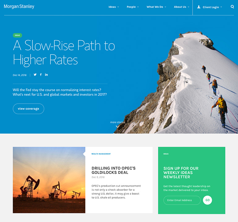 Morgan Stanley website screenshot