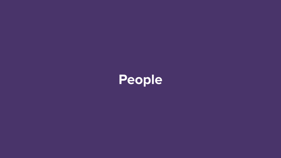 Text that says 'People'
