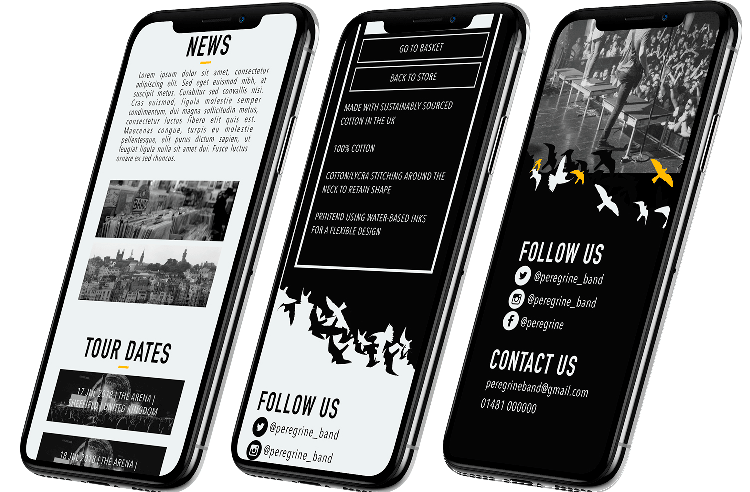 Website mobile concept design