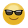Smiling face with sunglasses emoji