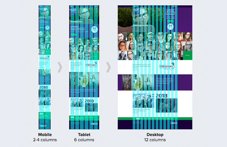 Website design grids