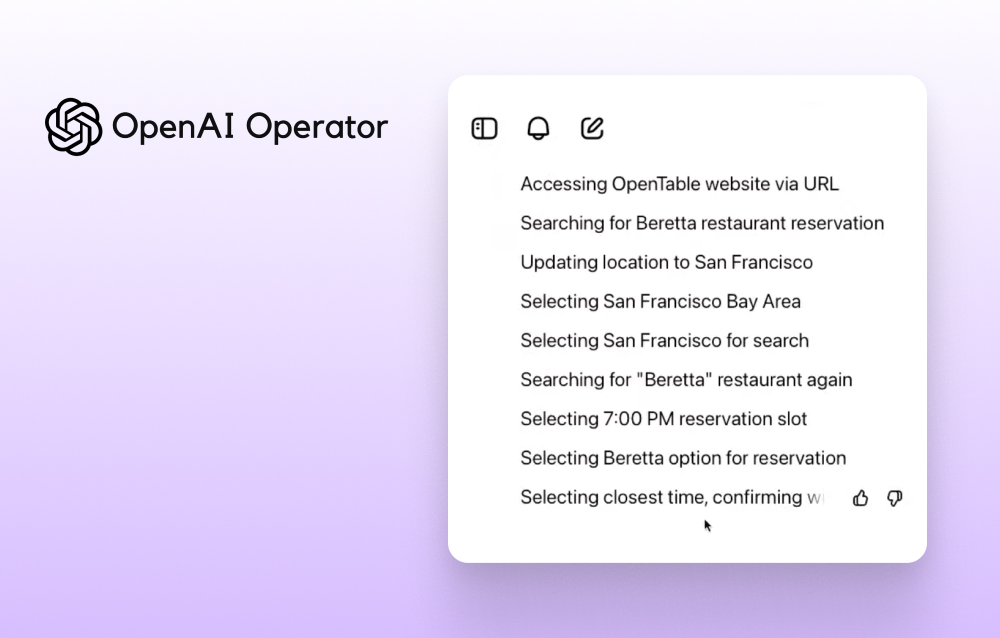 Open AI Operator screenshot