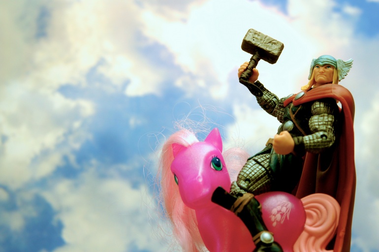 Thor and My Little Pony becoming a superhero