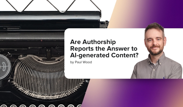 Are Authorship Reports the Answer to AI-generated Content?