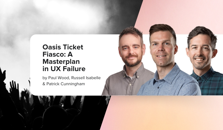 Oasis tickets and the masterplan in UX failure