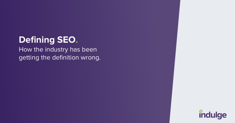 Text that says 'Defining SEO'