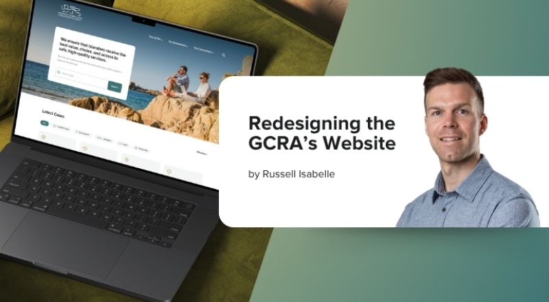 GCRA website on laptop device