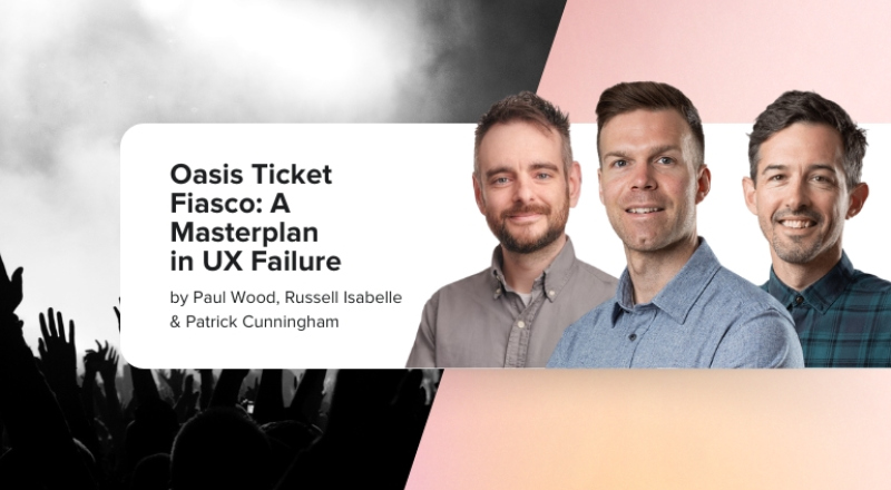 Oasis tickets and the masterplan in UX failure