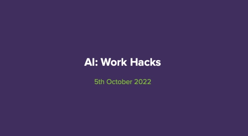 AI Work Hacks - Tekex Presentation